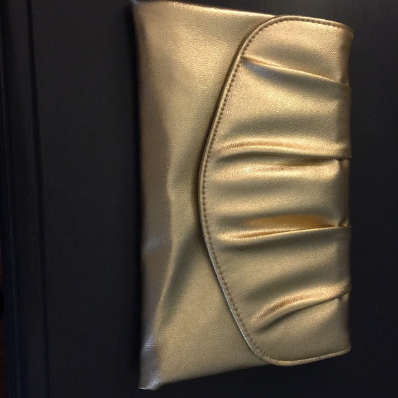 Handbags - Gold Clutch purse